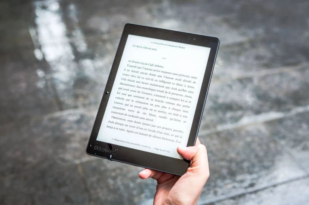 Reading ebook on Kindle Direct Publishing for self publishing